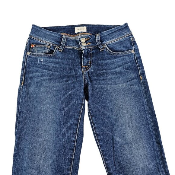Hudson Ginny Straight with Cuff Distress Crop Low Rise Women’s Jeans - Size 25 - Picture 4 of 16